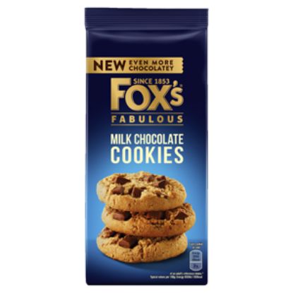 Picture of Foxs Fabulous Milk Chunkie Choc Cookie 180g x8